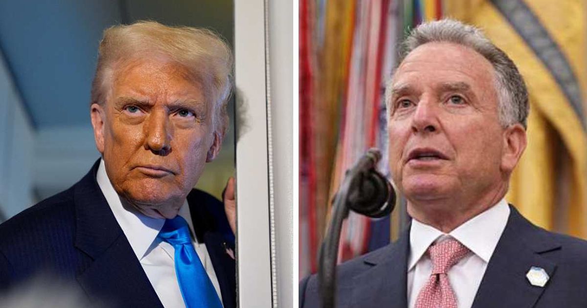 President Donald Trump addressed controversy after a leaked transcript involving his special envoy, Steve Witkoff, was released (Getty Images)