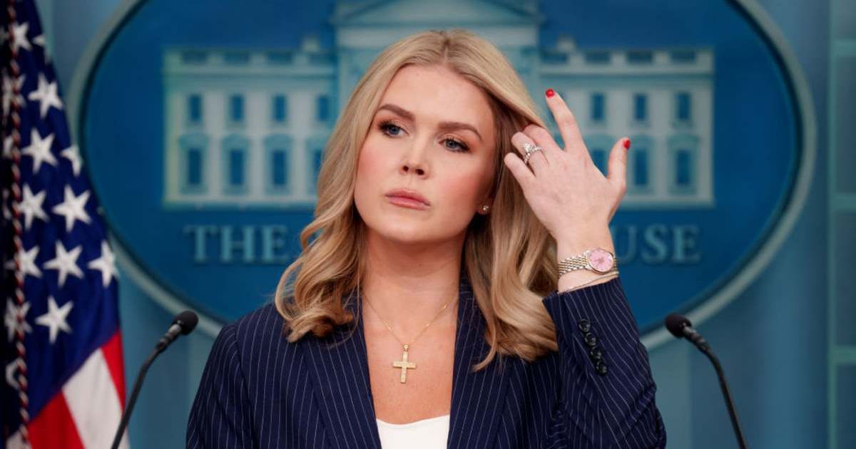 White House Press Secretary Karoline Leavitt has been personally linked to the sweeping ICE raids across the US (Getty Images)