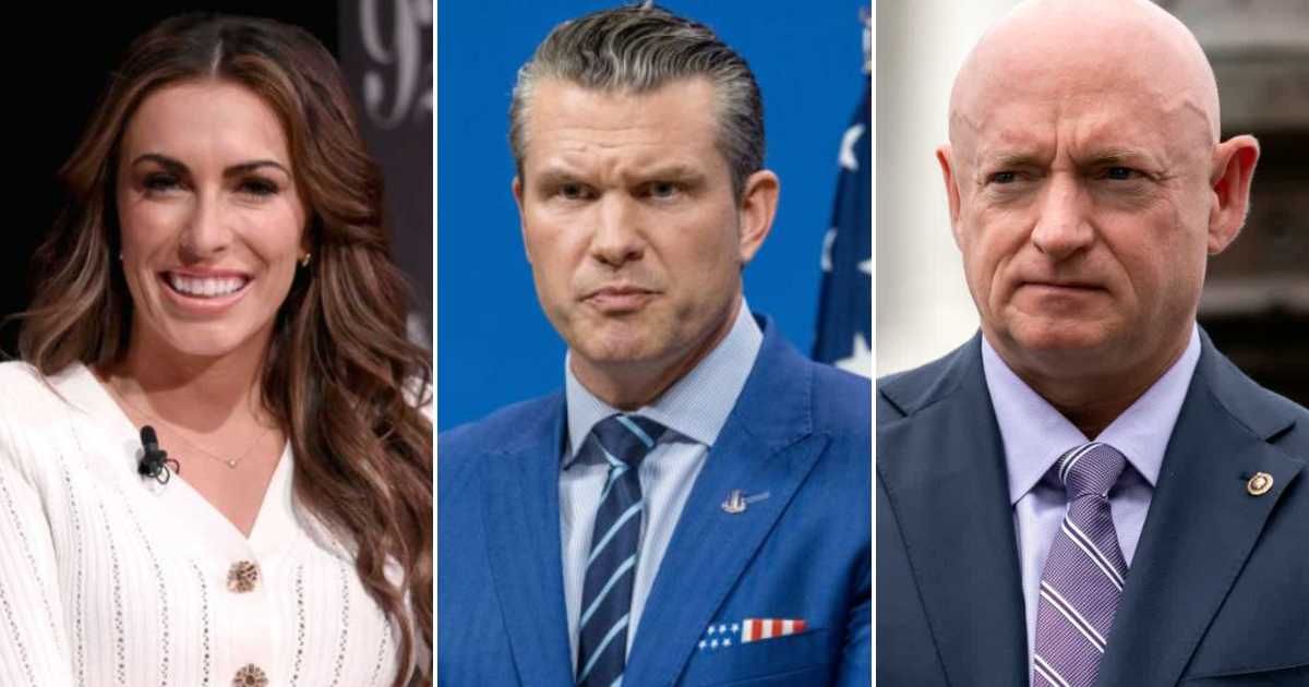 The View co-host Alyssa Farah Griffin argued that Secretary of Defense Pete Hegseth has a specific reason for taking aim at Sen Mark Kelly (Getty Images)