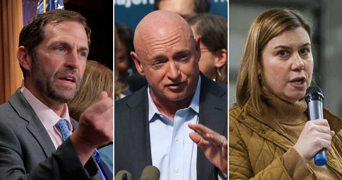 Mark Kelly, Elissa Slotkin, Jason Crow, Maggie Goodlander, Chris Deluzio, and Chrissy Houlahan saw donations surge after Donald Trump labeled them the 'Seditious Six' (Getty Images)