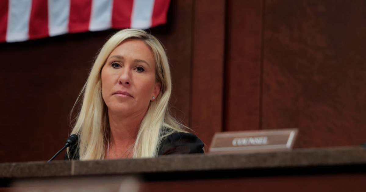 Marjorie Taylor Greene erupted at Mike Cernovich after he urged her to finish her term (Getty Images)