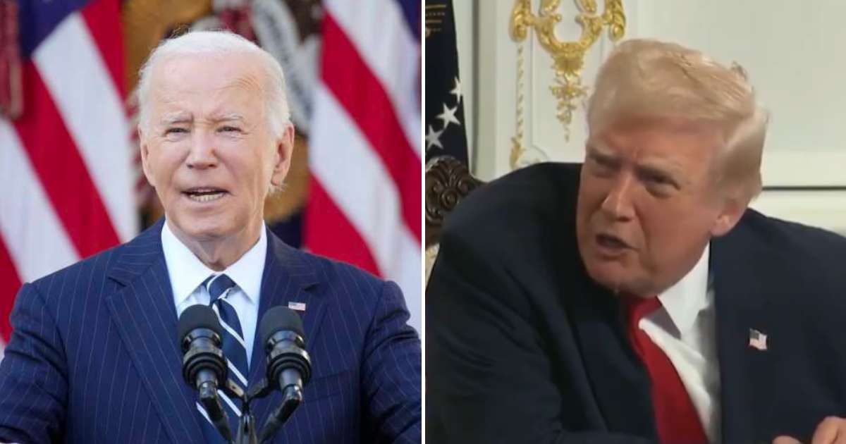 Donald Trump slammed a reporter for asking why he blamed Joe Biden for the DC shooting (Getty Images, @nicksortor/X)