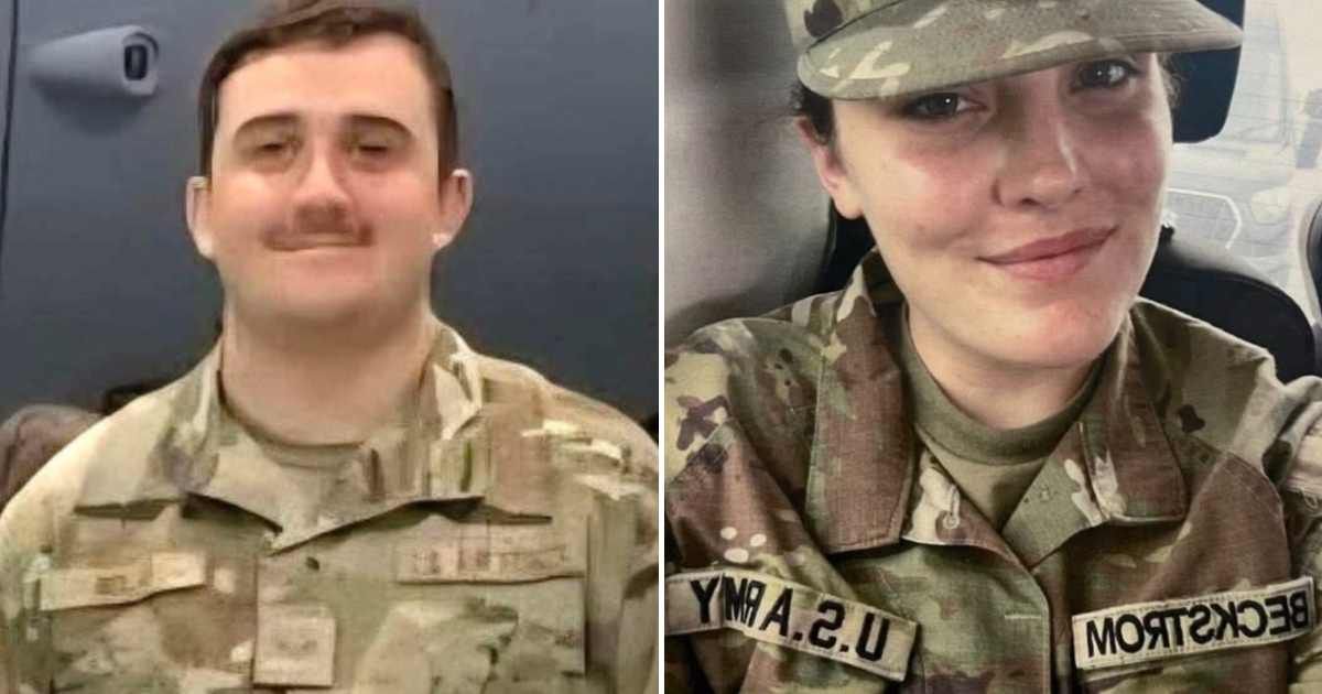 National Guard members Andrew Wolfe and Sarah Backstrom were identified as the victims of the DC attack (@Bubblebathgirl/X, @EricLDaugh/X)