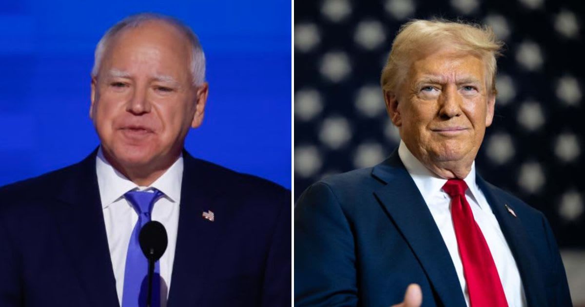 President Donald Trump railed against Minnesota Governor Tim Walz on Thursday (Getty Images)