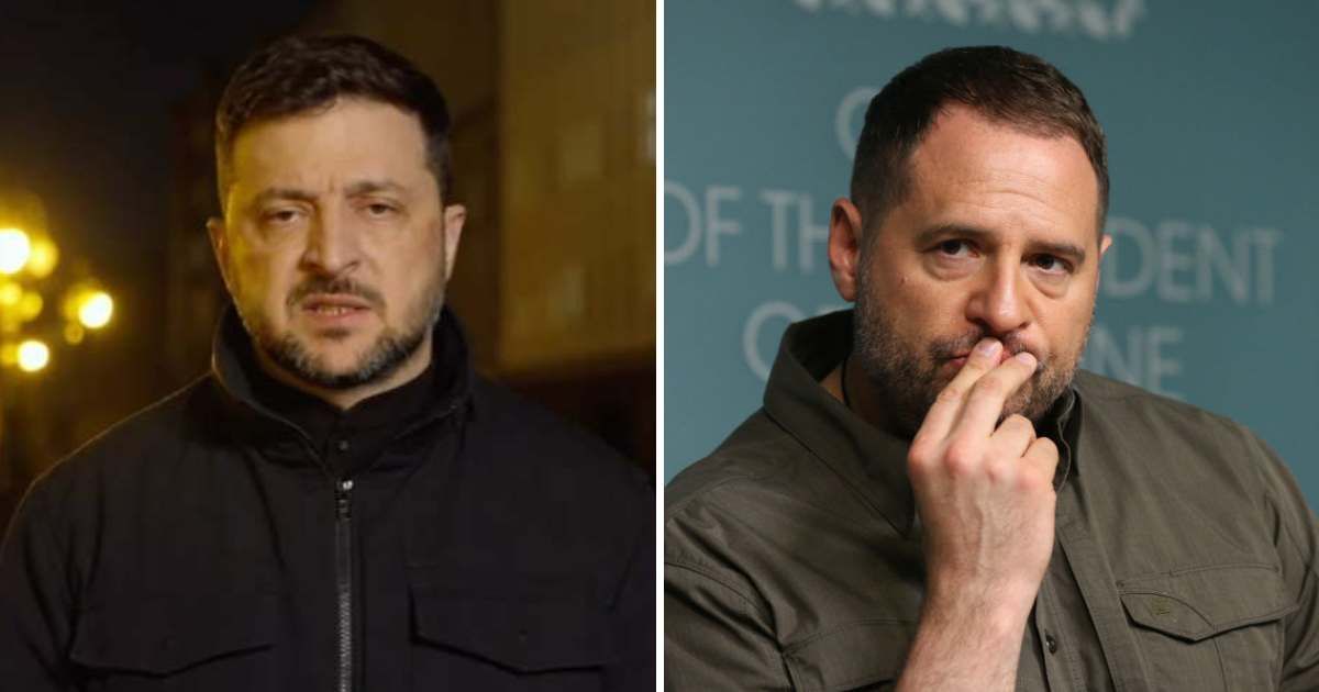 Volodymyr Zelensky announced Andriy Yermak's resignation in a public address on Friday, November 28 (@zelenskyy_official/Instagram, Getty Images)