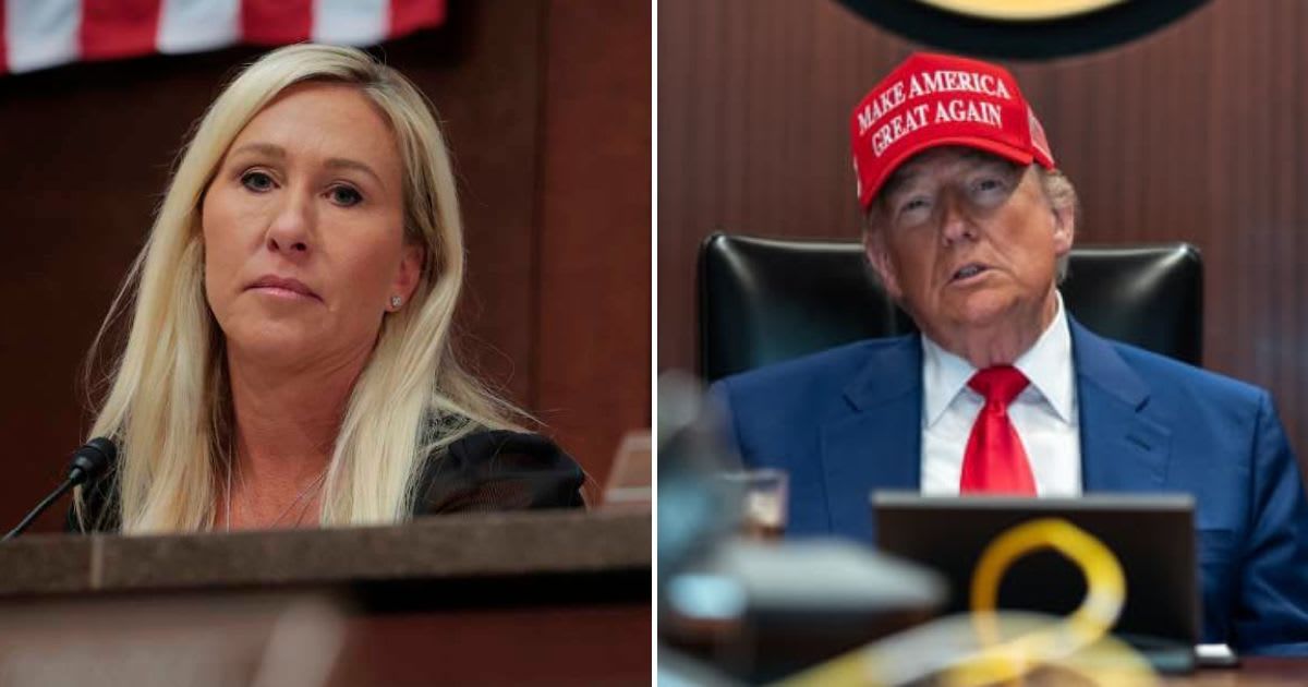 Marjorie Taylor Greene criticized President Donald Trump’s immigration plan on X (Getty Images)