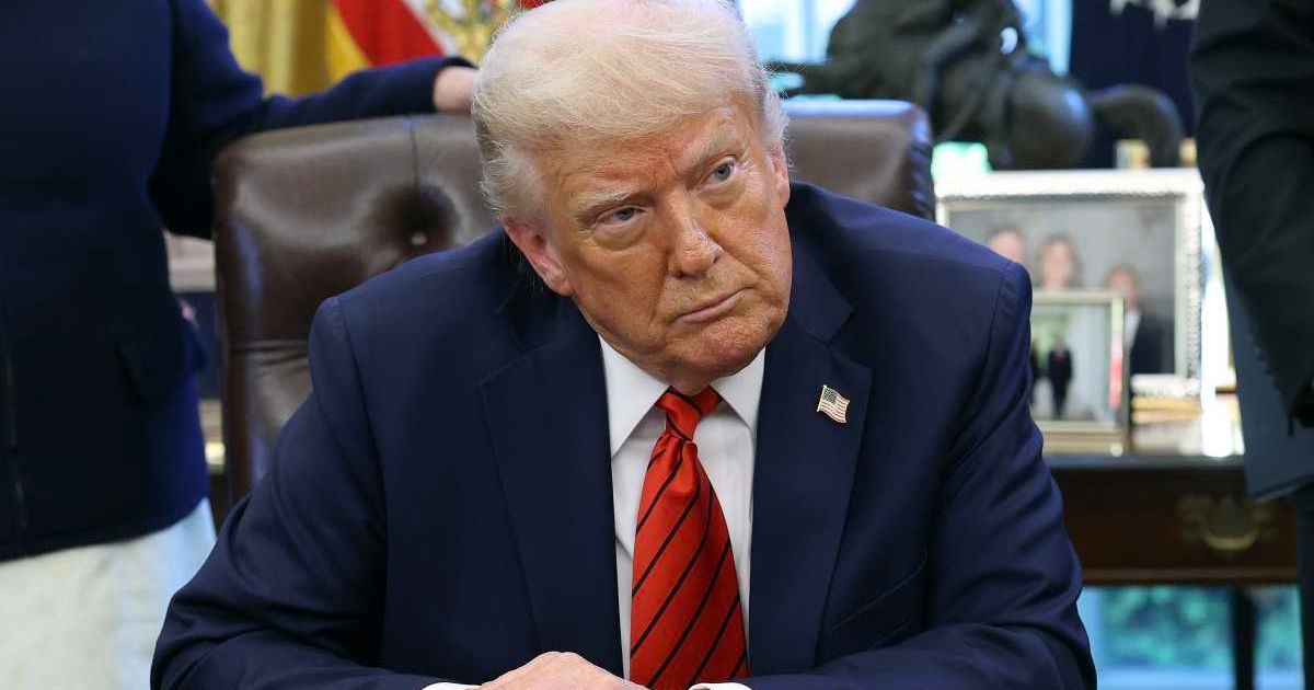 President Donald Trump's approval rating fell 5 points to 36% in a Gallup poll, hitting a second-term low as his disapproval rose to 60% (Getty Images)