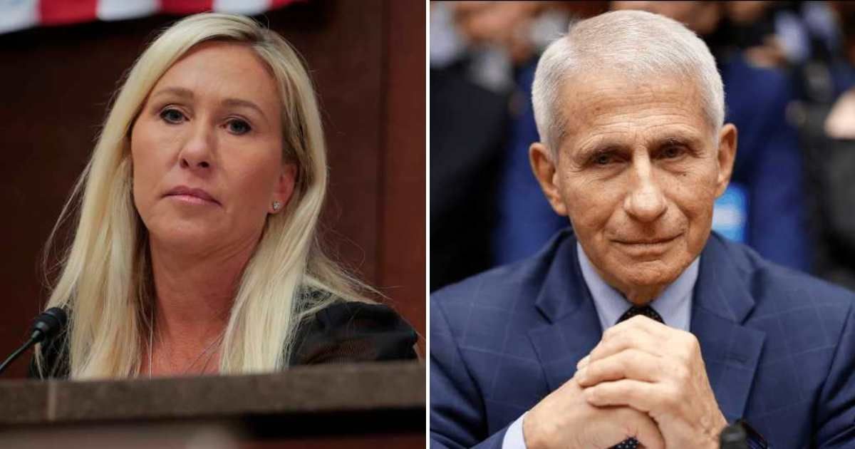 Marjorie Taylor Greene said Anthony Fauci should be prosecuted for 'crimes against humanity' (Getty Images)