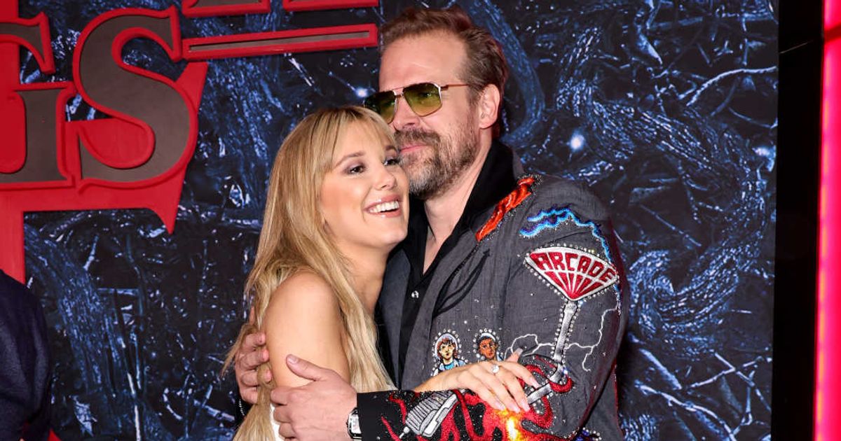 In a new interview, Millie Bobby Brown said she 'felt safe' working with David Harbour on 'Stranger Things' set (Theo Wargo/Getty Images)