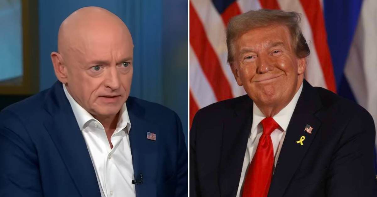 Mark Kelly claimed that Trump’s crackdown reflected an exclusionary stance on migrants and undermined America’s welcoming tradition (NBC News/Youtube, Getty Images)