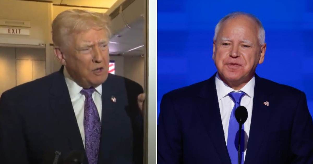 Donald Trump said Tim Walz allowed people into Minnesota and sent billions to Somalia, arguing the country 'doesn’t even function like a country' (@RapidResponse47/X, Getty Images)