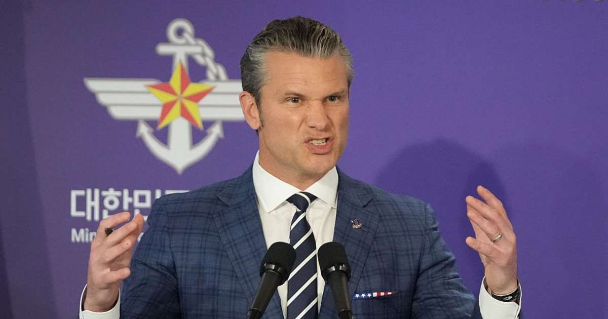 Pete Hegseth claimed the strike targeted narco-terrorists and stopped lethal drugs (Getty Images)