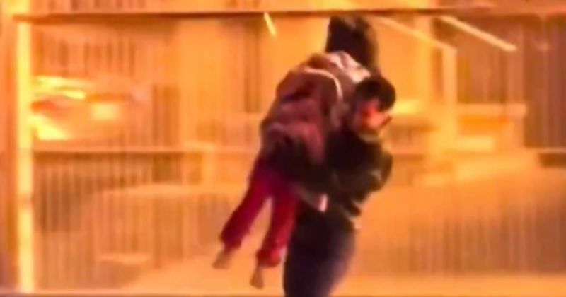 Viral video shows heroic off-duty paramedic and neighbor helping save family from fire in Larchmont