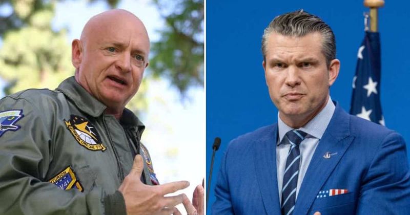 Mark Kelly says he learned about Pete Hegseth’s push to court-martial him through social media