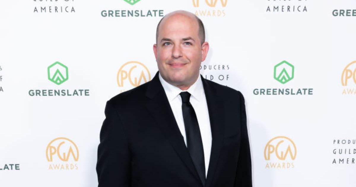 Brian Stelter raged against the 'media bias tracker', launched by the Donald Trump administration to document what it calls false and misleading reporting (Elyse Jankowski/WireImage)