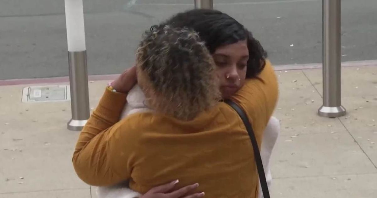 Mother who hosted the Stockton birthday party broke down in tears as she recounted the shooting that claimed four lives (Screengrab/@CollinRugg/X)
