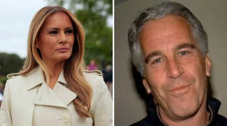 Fact Check: Is the image claiming to show Melania Trump kissing Jeffrey Epstein on the cheek real?