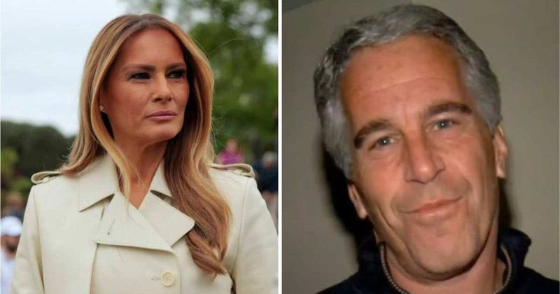 Fact Check: Is image showing Melania Trump kissing Jeffrey Epstein on the cheek real?
