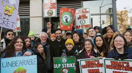 Zohran Mamdani, Bernie Sanders back striking Starbucks workers as city approves $39M settlement