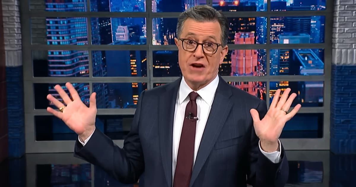 Stephen Colbert roasted Donald Trump after the president's doctor issued a reason for his recent MRI (Screengrab/The Late Show/YouTube)