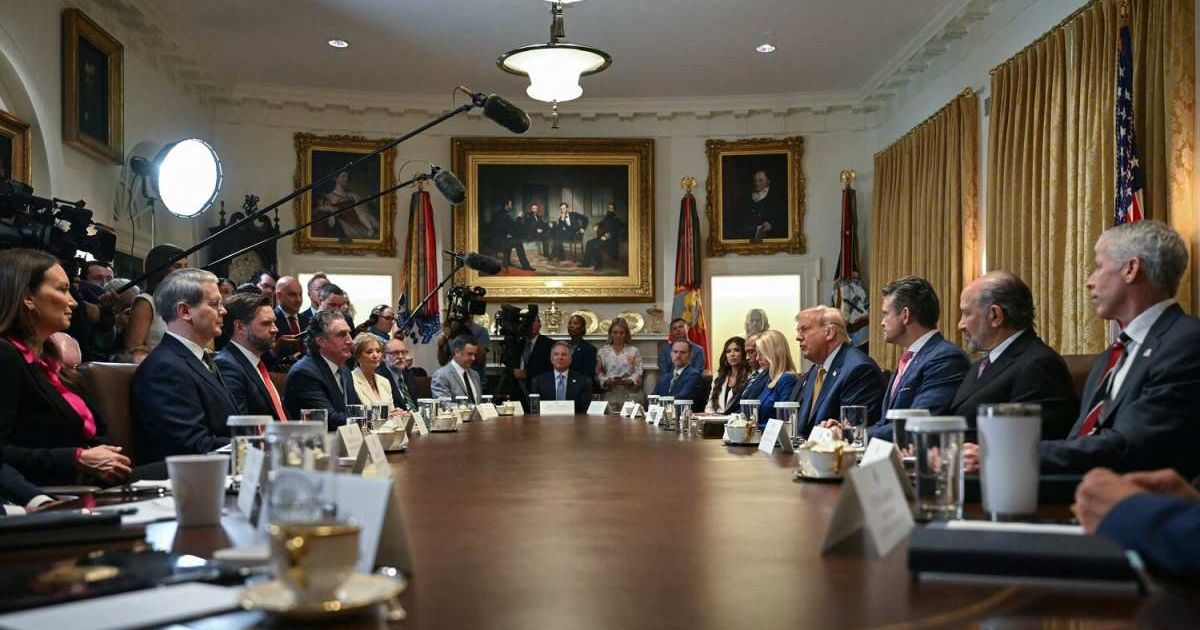 The Trump Cabinet unveiled plans for massive tax refunds, sweeping deregulation, and more while brushing off legal challenges (Andrew Caballero/Getty Images)