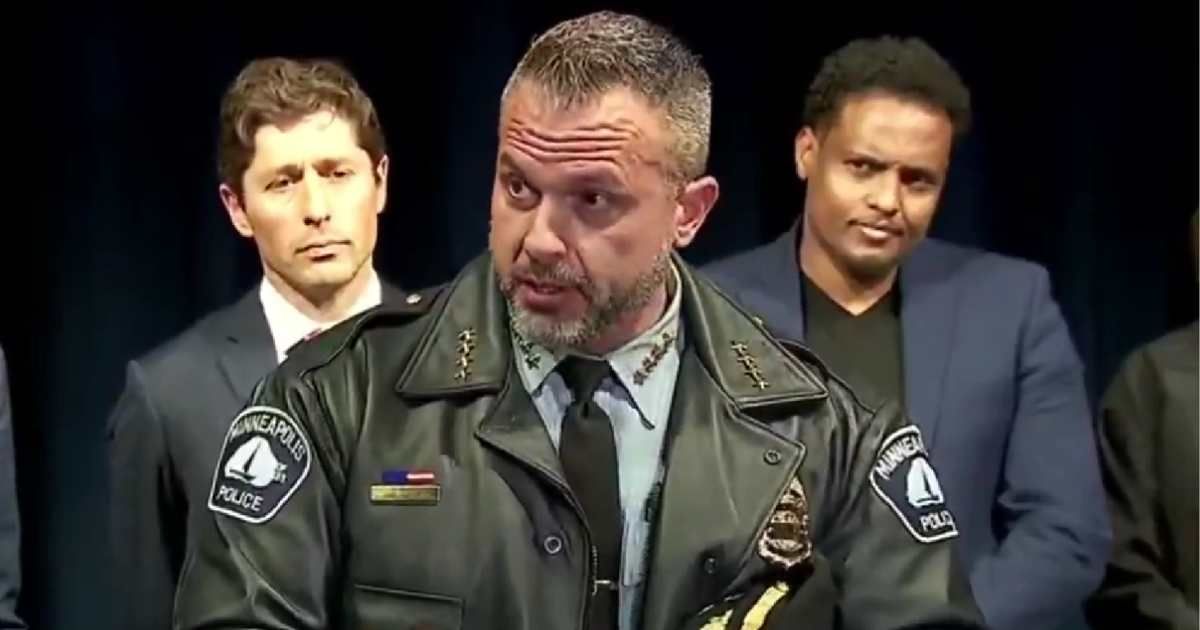 Minneapolis Police Chief Brian O'Hara tried to reassure the city's immigrant communities (Screengrab/@libsoftiktok/X)