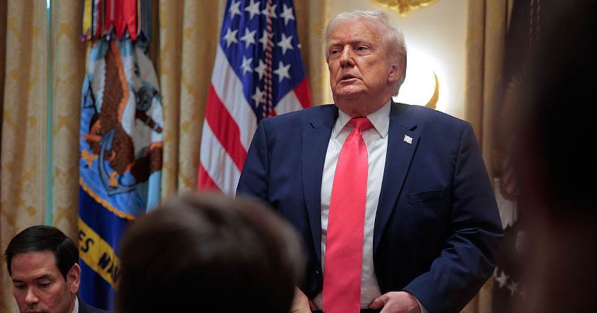 Donald Trump said his 2028 successor will come from his Cabinet, predicting the next GOP nominee is likely someone 'sitting at this table' (Getty Images)