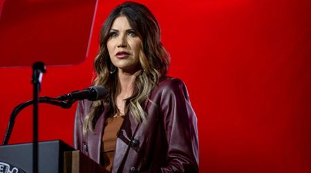 Kristi Noem thanks Trump for ‘keeping the hurricanes away’ in bizarre remarks