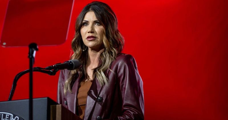 Kristi Noem thanks Trump for ‘keeping the hurricanes away’ in bizarre remarks