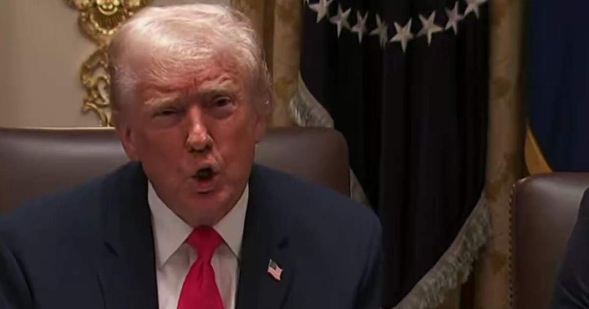 President Donald Trump voiced frustration at the media for raising questions about his health during a cabinet meeting (@RedWave_Press/X)