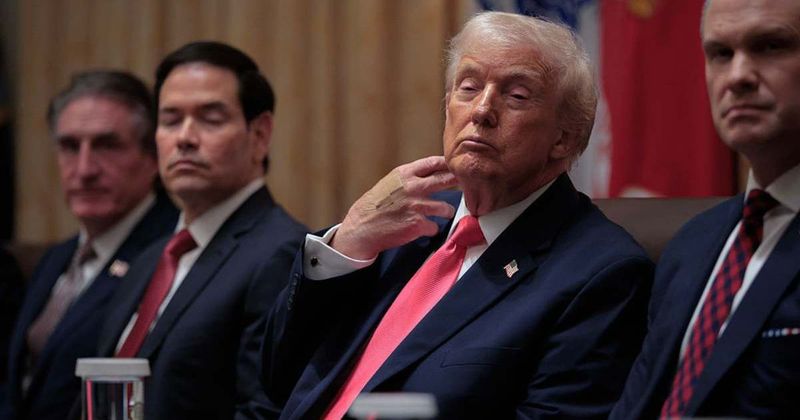 Trump’s hand covered in Band-Aids and makeup at WH meeting sparks fresh concerns over his health