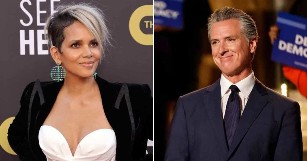 Halle Berry criticized Gavin Newsom for ignoring women’s health concerns (Getty Images)