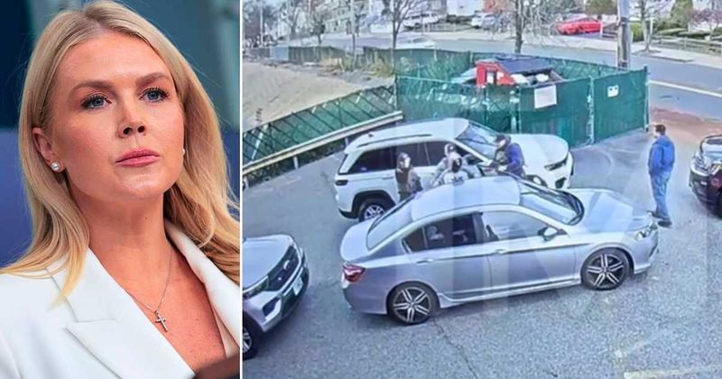 Chilling video shows ICE agents snatching Karoline Leavitt’s nephew’s mom in parking lot ambush