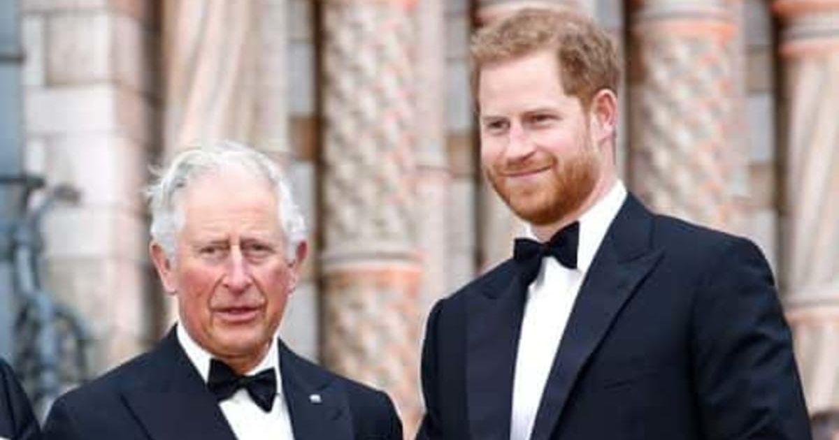 A viral post linked to an article and video showing Prince Harry allegedly screaming as two people restrained him, claiming he grew agitated over DNA test results (Getty Images)