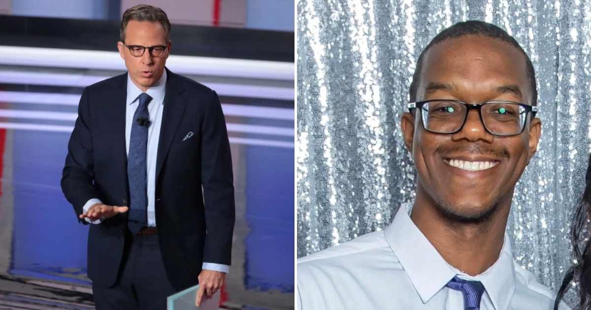 Jake Tapper misidentified the J6 pipe bomb suspect, Brian Cole Jr, as a 'White man' on CNN's 'The Lead' (Getty Images, Zach Jones/X)