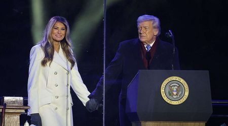 Trump says he loves all Americans, whether he 'likes them or not', at Christmas tree lighting