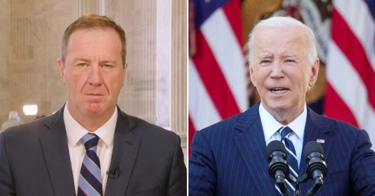 Eric Schmitt claimed Joe Biden's administration had no idea who they were letting into the US (Screengrab/Newsmax, Getty Images)