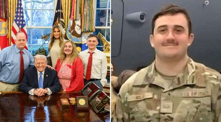 Trump welcomes family of injured National Guardsman Andrew Wolfe to White House