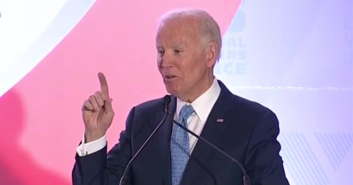 At an LGBTQ rights forum in Washington, DC, former President Joe Biden mispronounced 'America' while taking aim at the Trump administration (Screengrab/C-SPAN/YouTube)