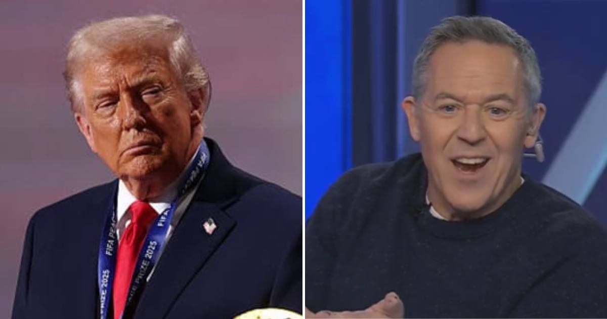 Greg Gutfeld clashed with co-host Gillian Turner during a segment on 'The Five' while discussing President Donald Trump receiving the inaugural FIFA Peace Prize (Getty Images, Screengrab/Fox News)