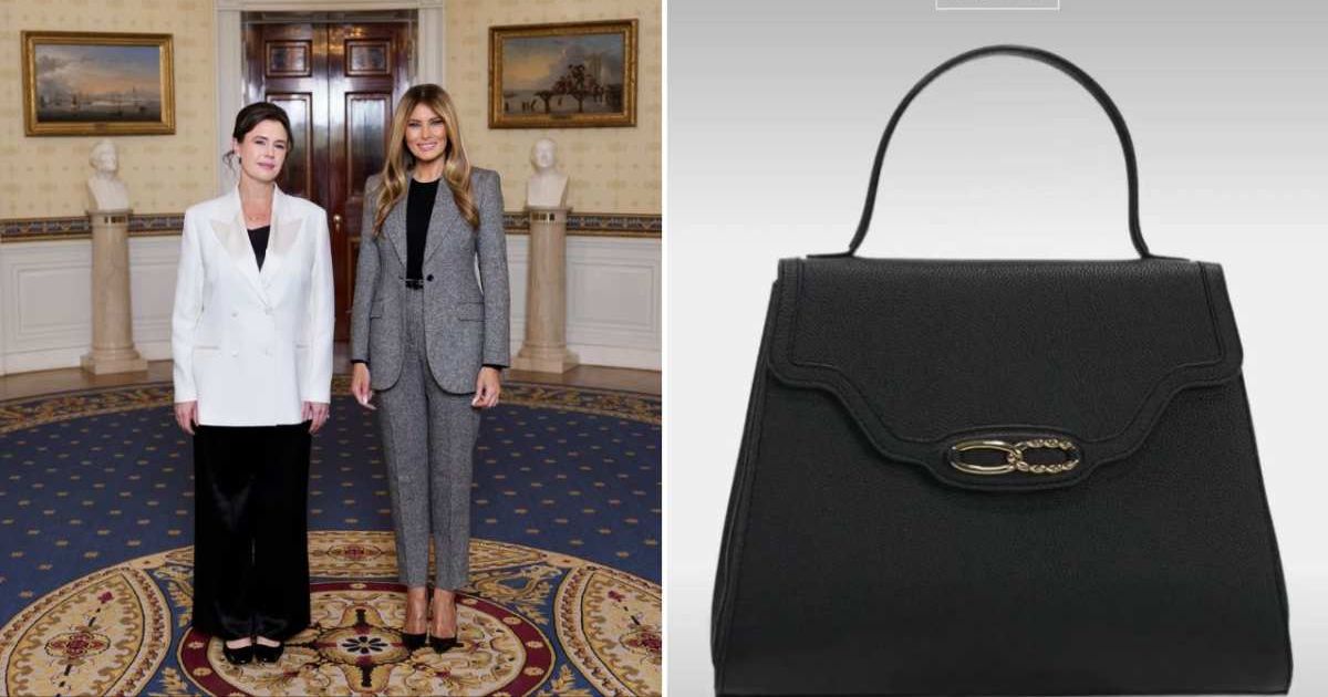Alexandra Gucci Zarini showcased the Unity Bag and noted 20 percent of proceeds went to Melania Trump’s charity (@GucciZarini/X)