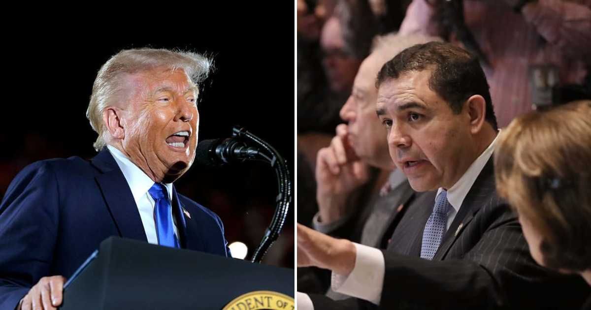 Henry Cuellar was indicted in 2024 for bribery and money laundering, with DOJ records alleging $600,000 in bribes from foreign entities dating back to 2014 (Getty Images)