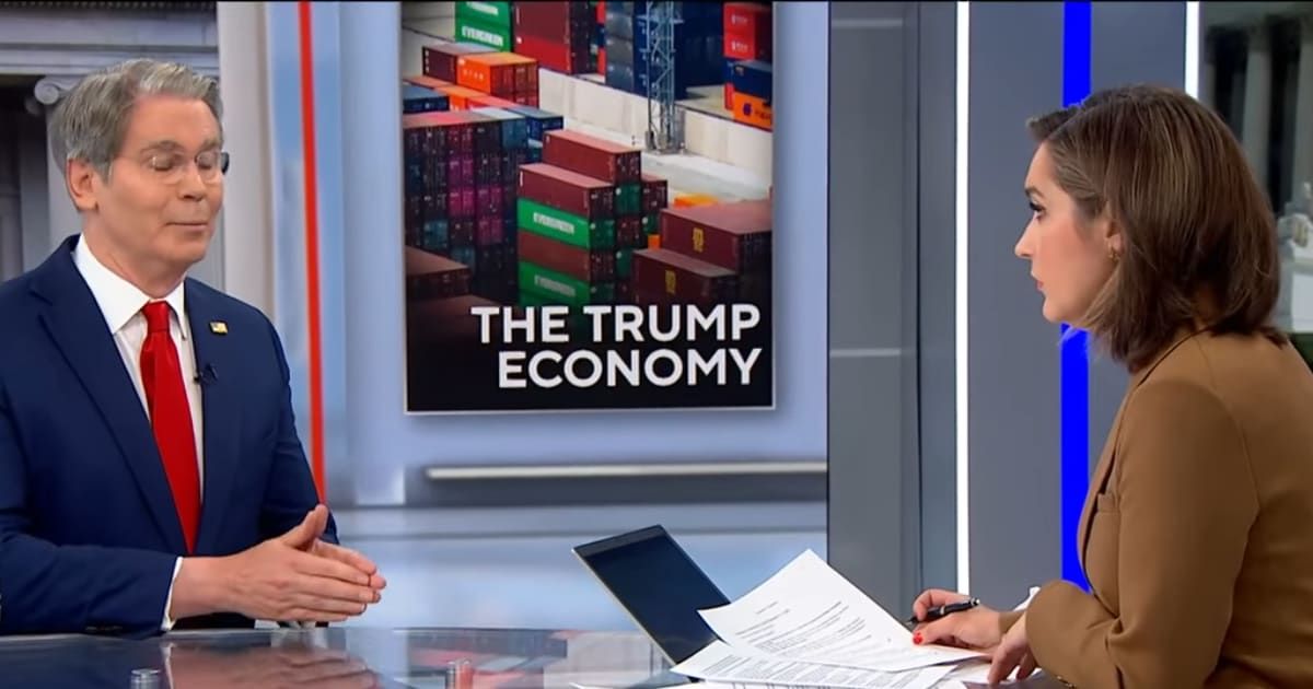 Treasury Secretary Scott Bessent disputed toy industry tariff concerns, arguing that inflation stemmed from services rather than tariffs (Face the Nation/YouTube)