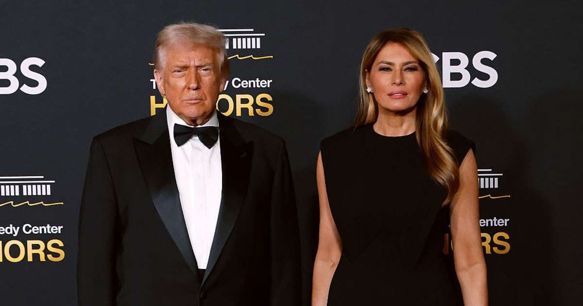 Ahead of the event, Donald and Melania Trump walked onto the red carpet and stopped for roughly 20 minutes to take questions from reporters (Getty Images)
