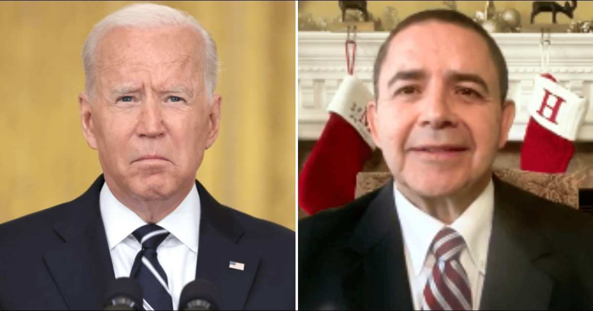 Henry Cuellar said the Joe Biden DOJ indicted him for political motives after Donald Trump pardoned him, with charges also brought against his wife Imelda (Getty Images, @sundaymorningsfutures/x)