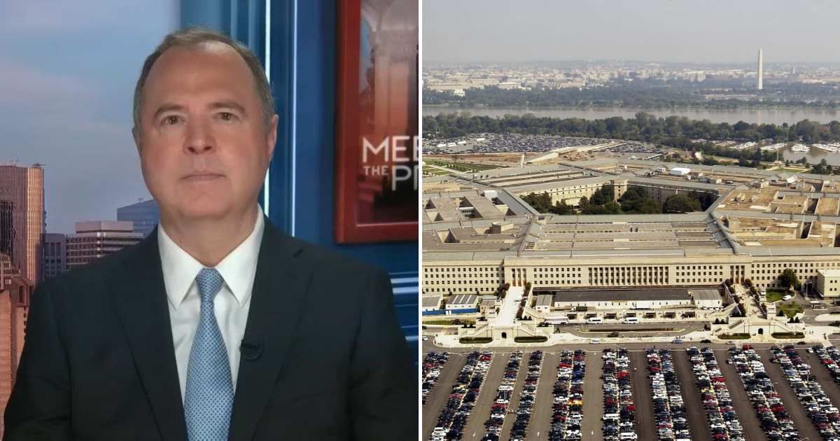 Adam Schiff pressed for transparency on Pentagon actions during the Caribbean boat strikes (NBC/YouTube, Getty Images)