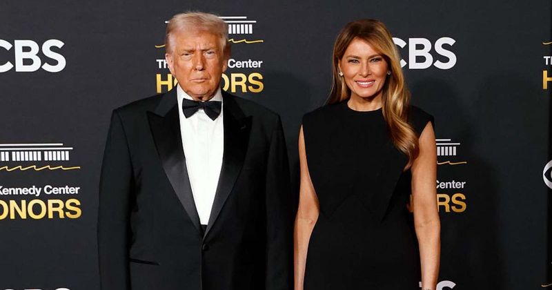 Trump and Melania turn heads in matching jet-black outfits at the 2025 Kennedy Center Honors