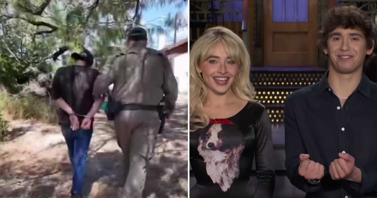 The White House posted a doctored Sabrina Carpenter SNL promo on X that repurposed her dialogue for an ICE message (Screenshot/@WhiteHouse/X)