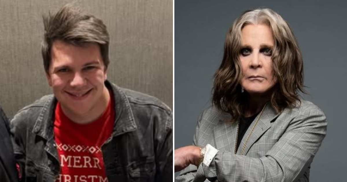Dylan Novak gave Ozzy Osbourne a personalized New Believer’s Bible (@celebrityevangelist/Instagram, Getty Images)