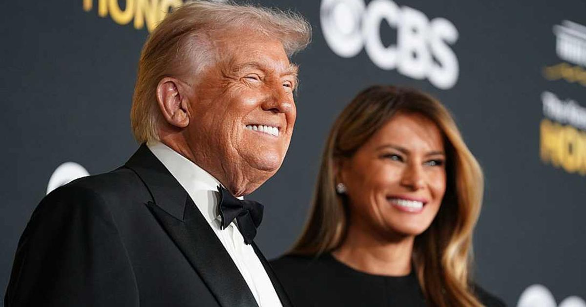 Donald Trump and Melania Trump arrived to host the Kennedy Center Honors as health rumors persisted despite officials insisting he remains in 'excellent health' (Getty Images)